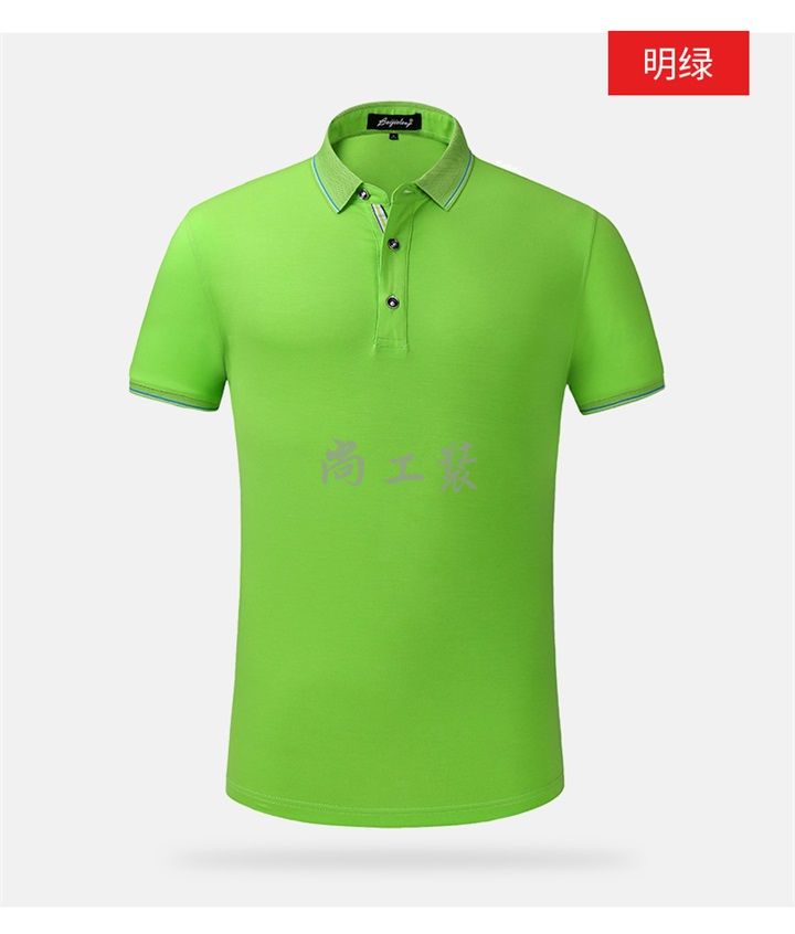 短袖莱赛尔棉T恤衫Polo衫大红(图9)