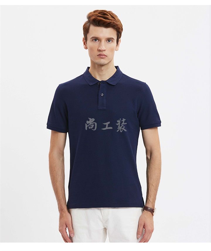 经典长绒棉短袖Polo衫黑色(图9)