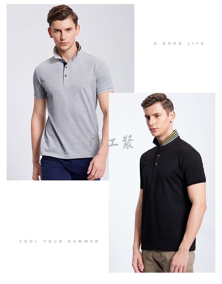 冰离子棉短袖Polo衫制作加工(图10)