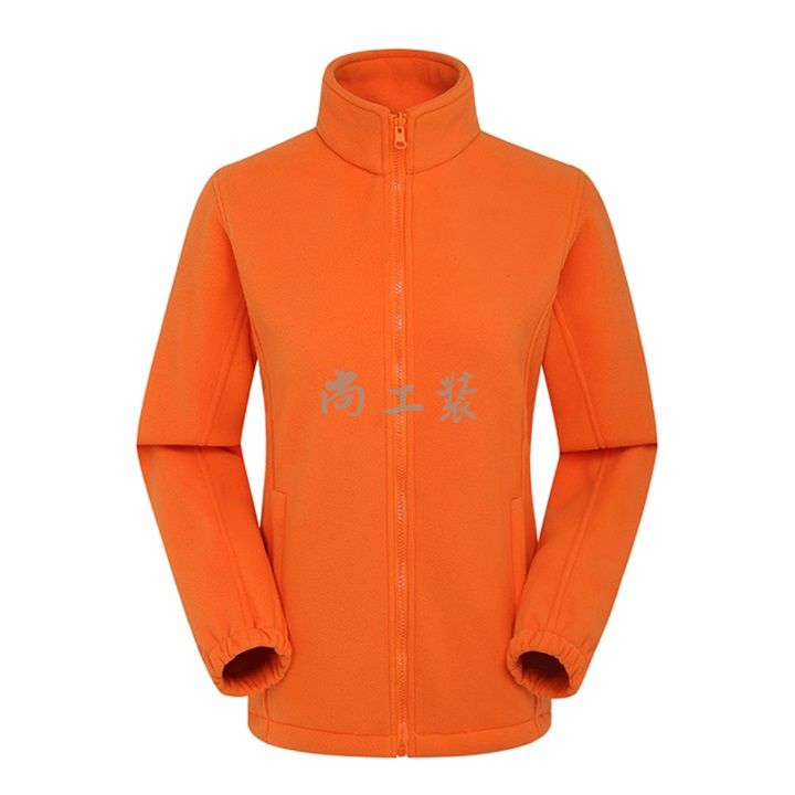 时尚两件套保暖冲锋衣女款橘色(图9)