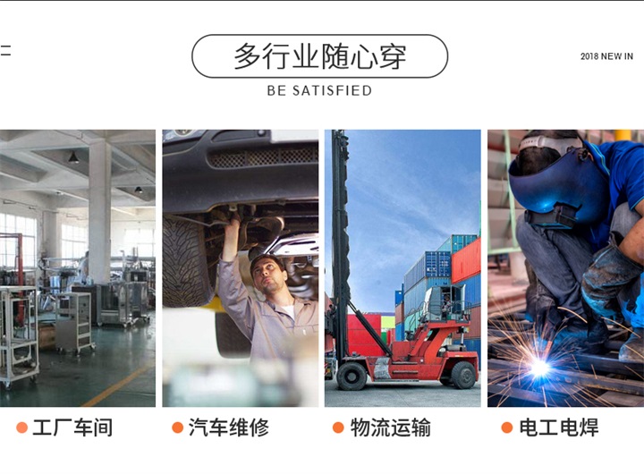 时尚短袖工作服夏季工作服(图3)