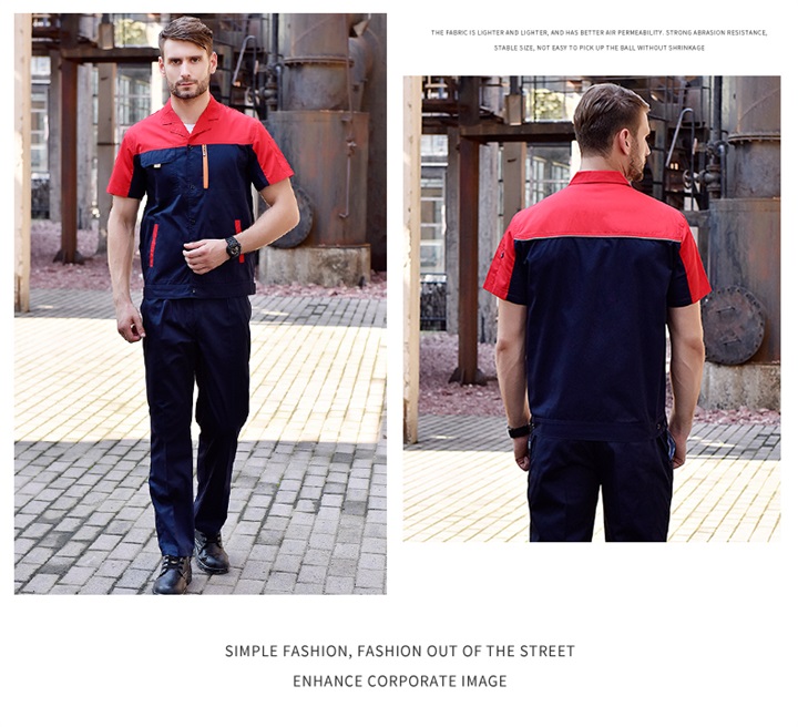 时尚短袖工作服夏季工作服(图10)