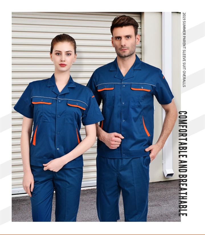 夏季CVC短袖工作服厂家(图6)