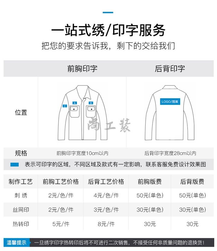 井蓝色涤棉防静电工作服SGZ060(图16)