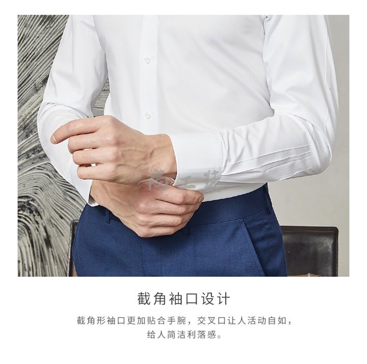 男士竹纤维长袖衬衫-珍珠白(图23)