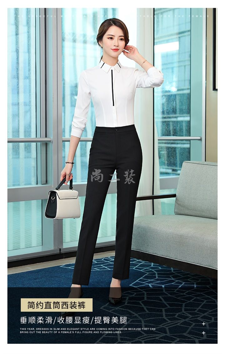 女士西服长裤职业装西裤(图1)