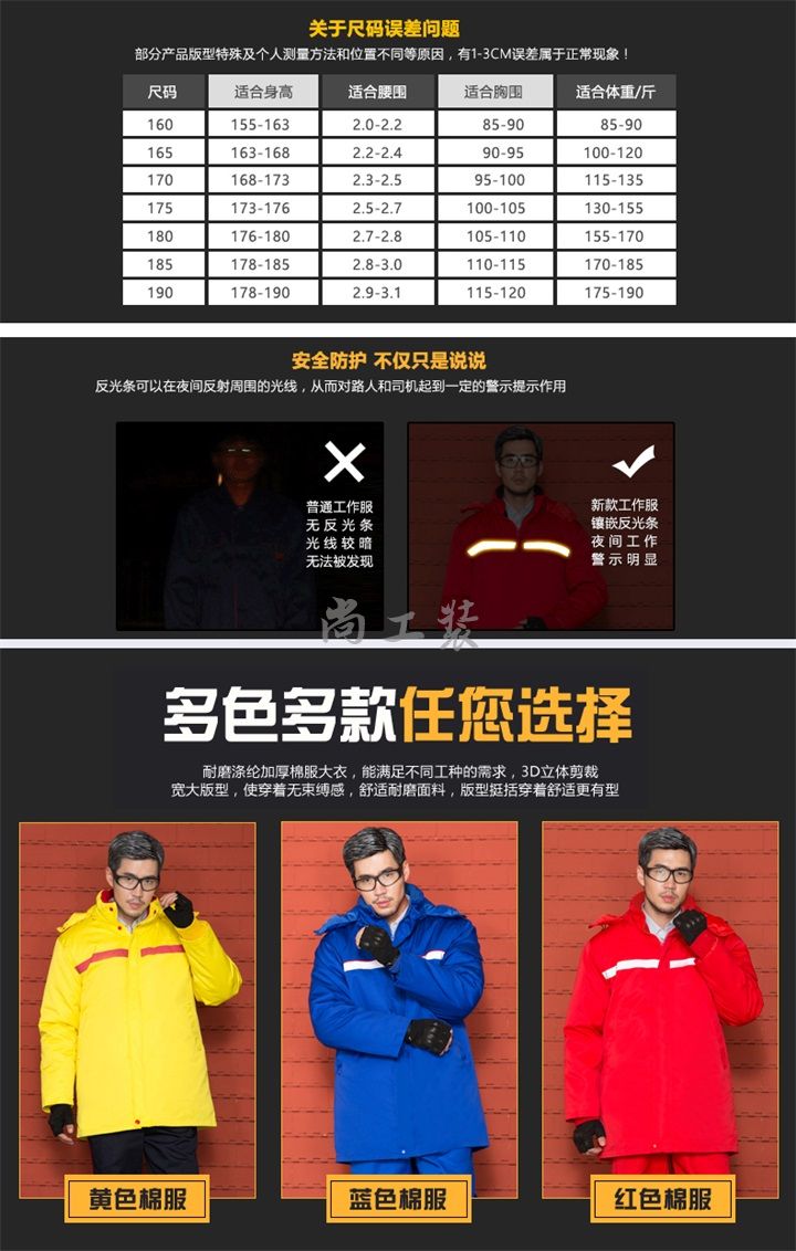 防静电长款棉服棉衣,棉服厂家(图1)