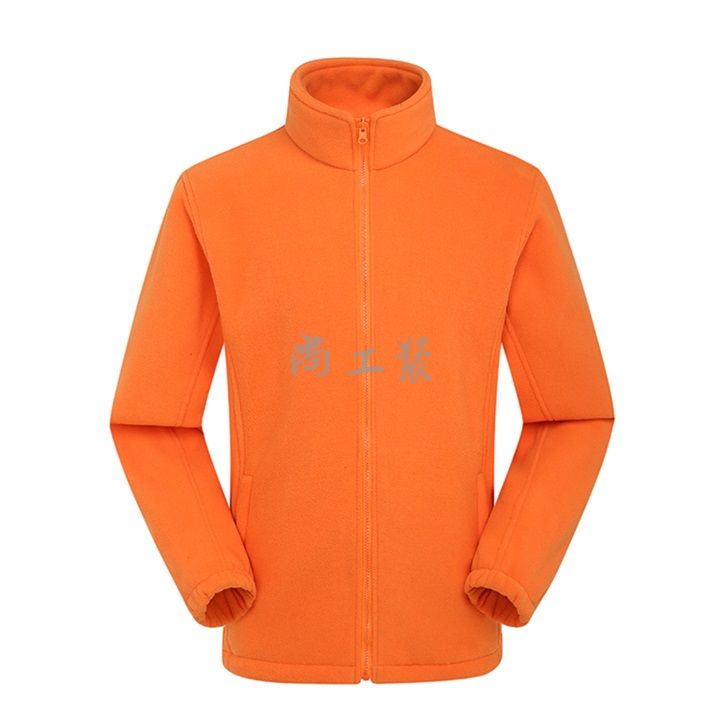 时尚两件套保暖冲锋衣女款橘色(图5)