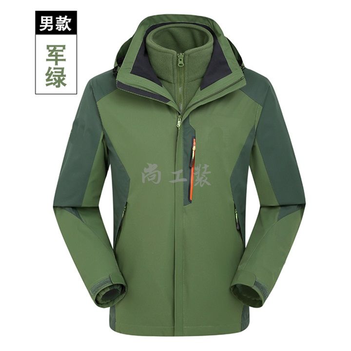 三合一两件套冲锋衣男宝蓝色(图3)